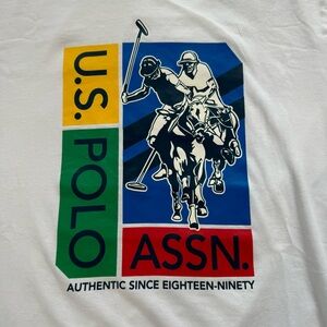 White U.S.Polo Assn Medium Men’s Tee